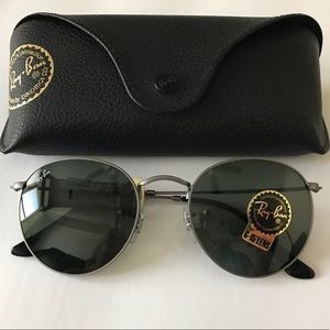 NWT Ray Ban Round Metal RB 3447 Sunglasses Retro